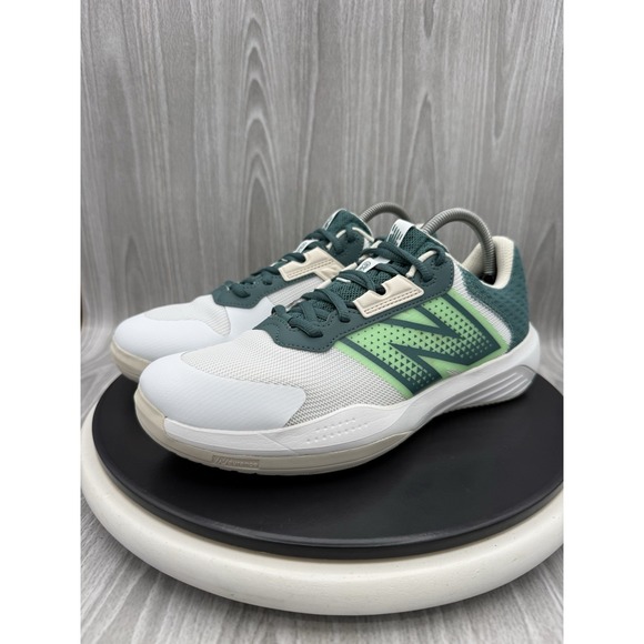 New Balance Other - New Balance 696v6 Mens Size 8 White Green Hard Court Tennis Pickleball Shoes